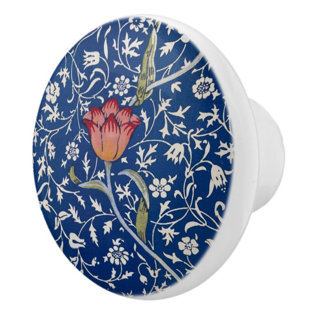William Morris Medway Pattern Ceramic Knob (Right)