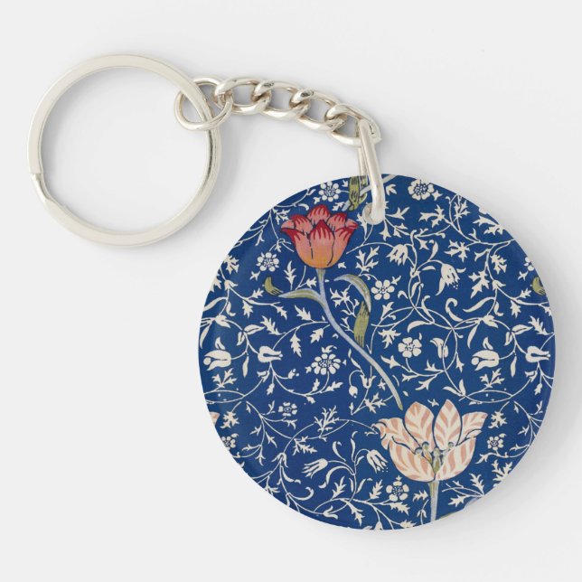 William Morris Medway Pattern Key Ring (Front)