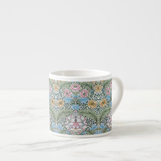 William Morris Myrtle Floral Pattern Espresso Mugs