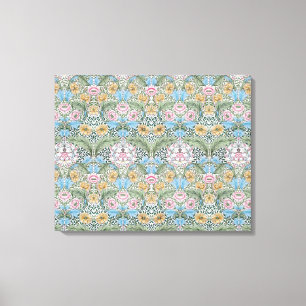William Morris Myrtle Pattern Wrapped Canvas