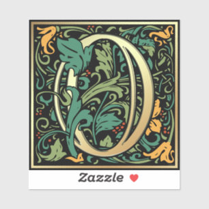 William Morris Numeral Number 5 Five Woodcut