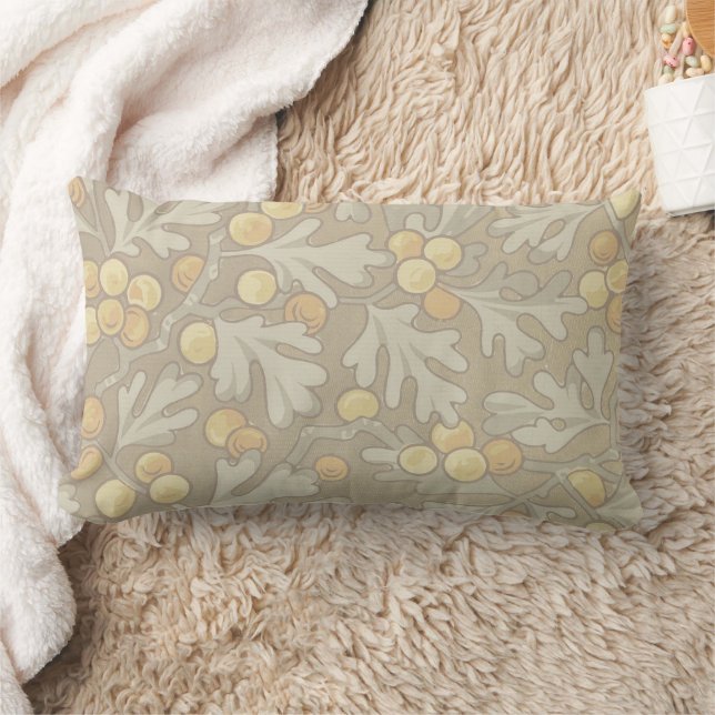 William Morris Oak and Acorn Lumbar Pillow (Blanket)