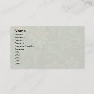 William Morris Orchard Pattern Art Business Card