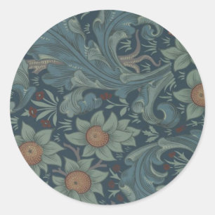 William Morris Orchard Pattern Art Classic Round Sticker