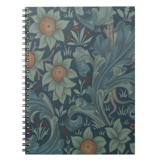 William Morris Orchard Pattern Art Notebook (Front)