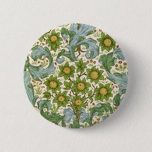 William Morris' Orchard Pattern Art Nouveau 6 Cm Round Badge
