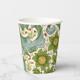 William Morris' Orchard Pattern Art Nouveau Paper Cups