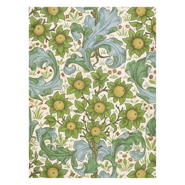 William Morris' Orchard Pattern Art Nouveau Tablecloth (Front)