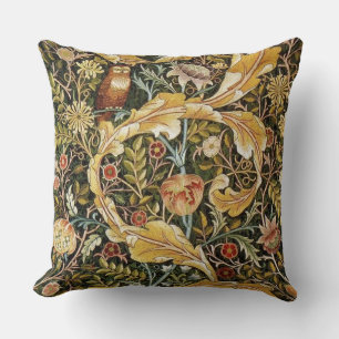 William Morris Owl an Acanthus Cushion