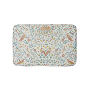 William Morris - Owl and Berries  Bath Mat