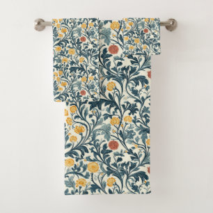 William Morris Pattern  Bath Towel Set