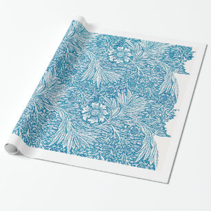 William Morris PATTERN BLUE FLORAL Wrapping Paper