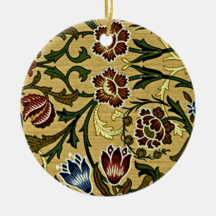 William Morris Pattern, Brocade Ceramic Tree Decoration