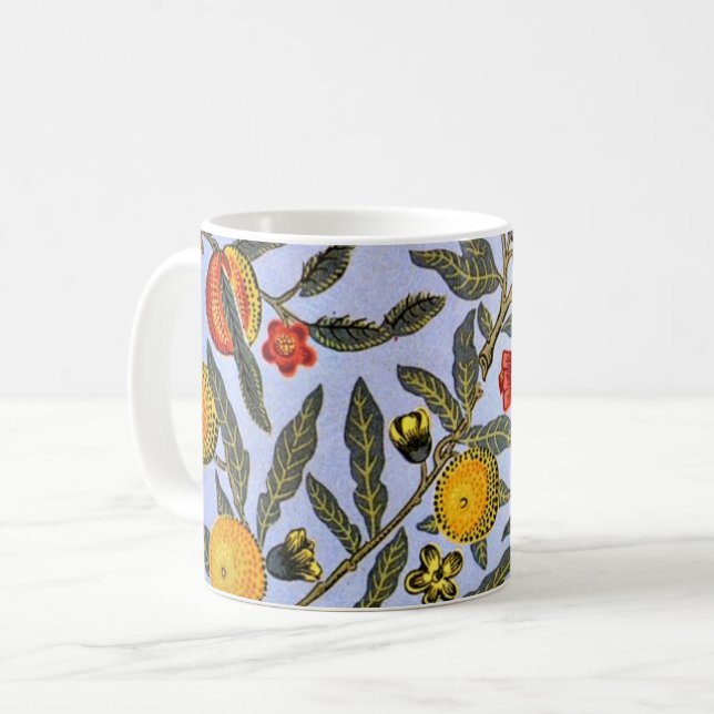 William Morris pattern, Fruit, Coffee Mug (Front Left)