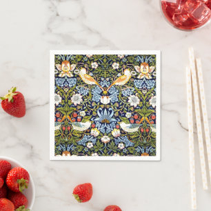 William Morris pattern, Strawberry Thief Napkin