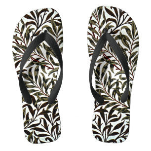 William Morris pattern, Willow Bough Jandals