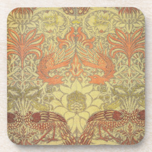 William Morris Peacock and Dragon Pattern Coaster