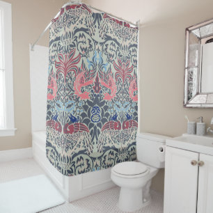 William Morris Peacock and Dragon Shower Curtain