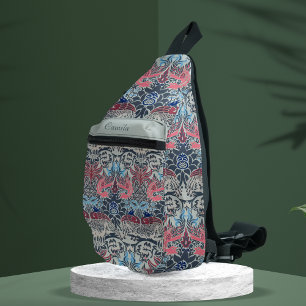 William Morris Peacock and Dragon Sling Bag