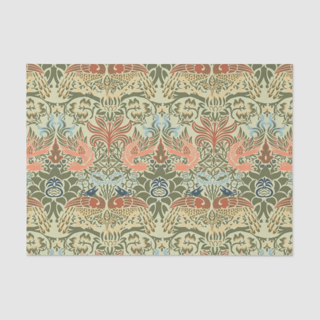 William Morris Peacock and Dragon Tissue Paper (Front)