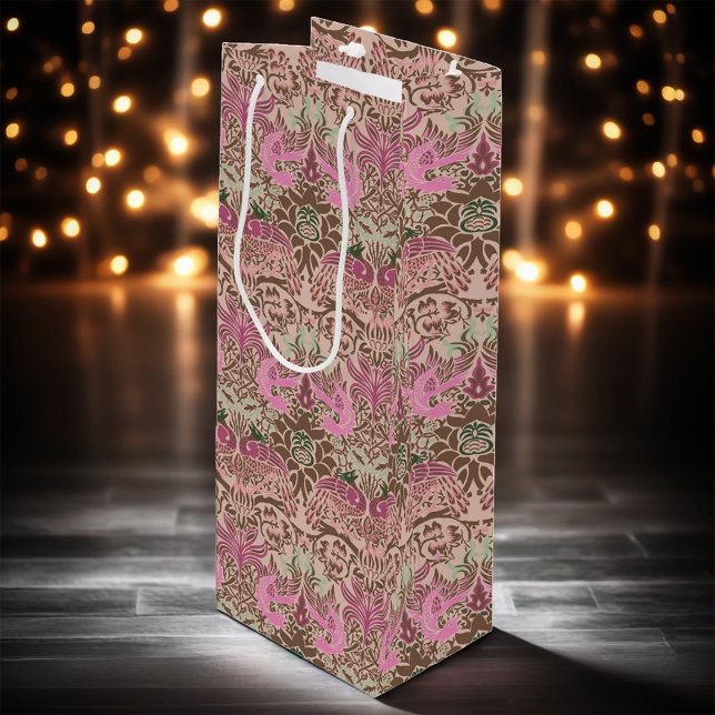 William Morris Peacock and Dragon Wine Gift Bag (Creator Uploaded)