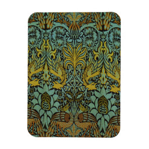 William Morris Peacock Dragon Wallpaper Magnet