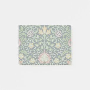 William Morris Persian Black Floral Tile Art Post-it Notes