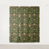 William Morris Persian Black Floral Tile Art