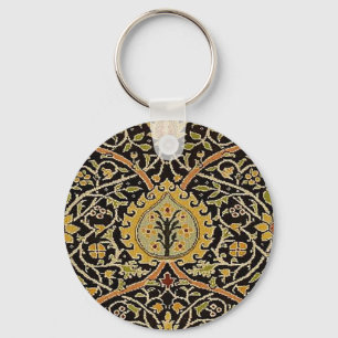William Morris Persian Carpet Art Print Design Key Ring