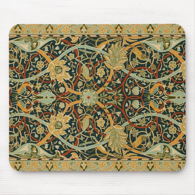William Morris Persian Carpet Art Print Design Mouse Pad (Front)