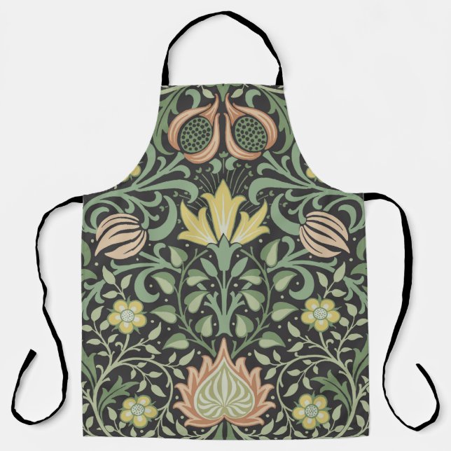 William Morris Persian Floral Antique Apron (Front)