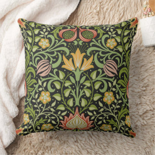William Morris Persian Floral Botanical Design Cushion