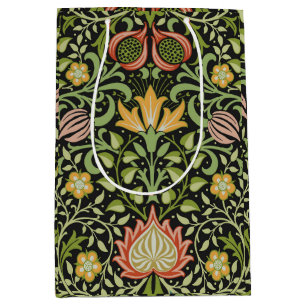 William Morris Persian Floral Botanical Design Medium Gift Bag