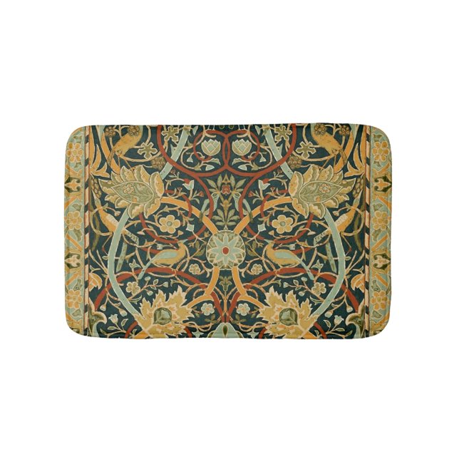 William Morris Persian Oriental Carpet Art Bath Mat (Front)