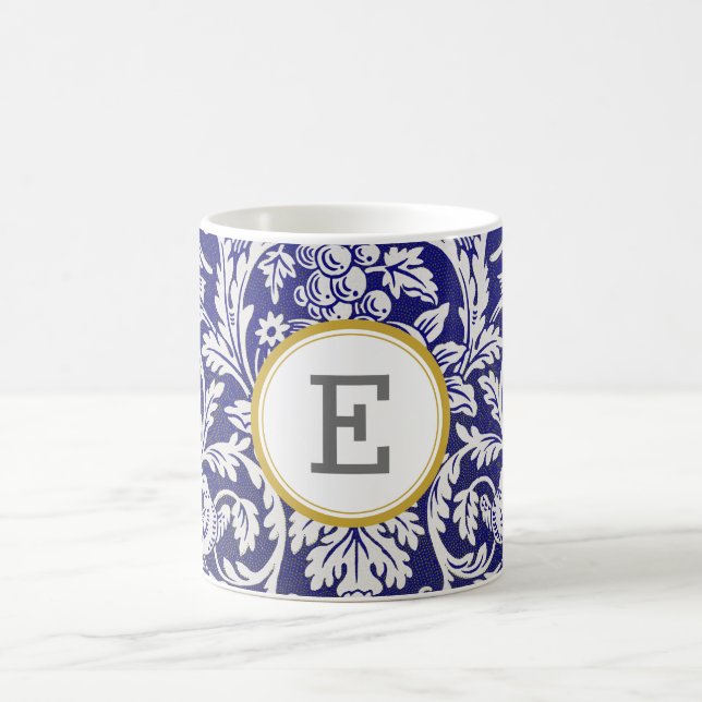 William Morris PERSONALIZED INITIAL Coffee Mug (Center)