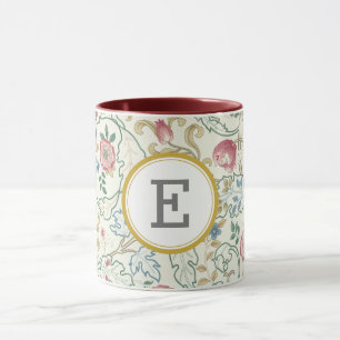 William Morris PERSONALIZED INITIAL Mug