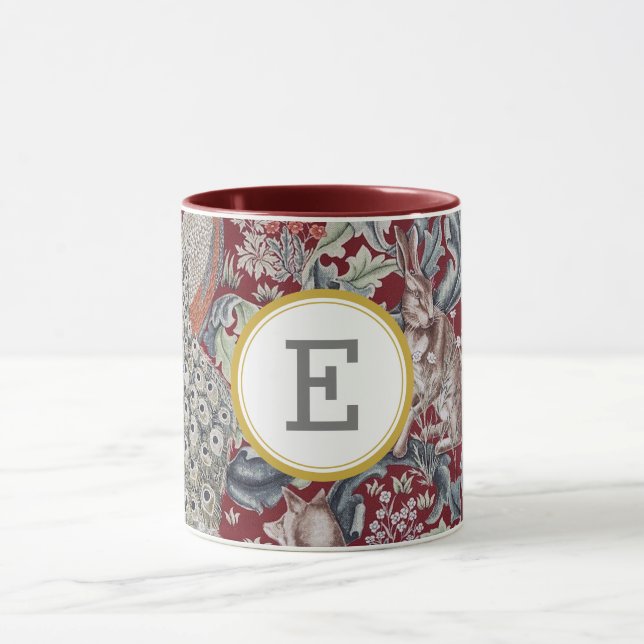 William Morris PERSONALIZED INITIAL Mug (Center)