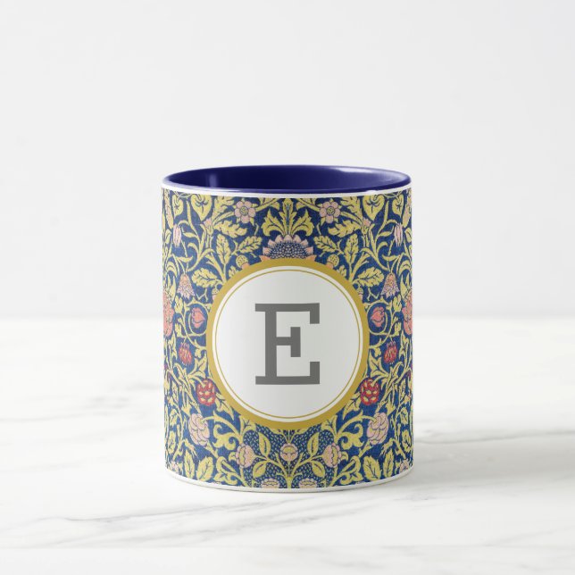 William Morris PERSONALIZED INITIAL Mug (Center)