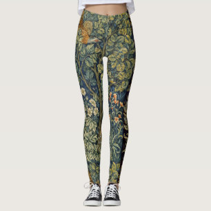 William Morris - Pheasant Bird Tree Botanical Leggings