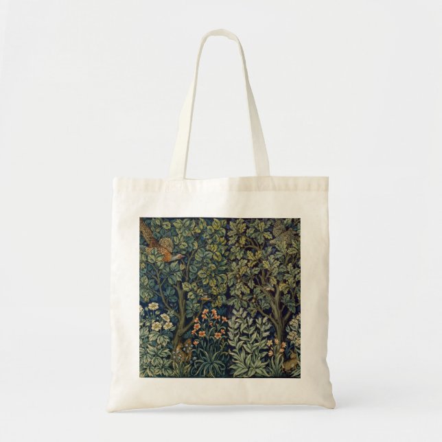 William Morris Pheasant Bird Tree Woodland Tote Bag (Front)