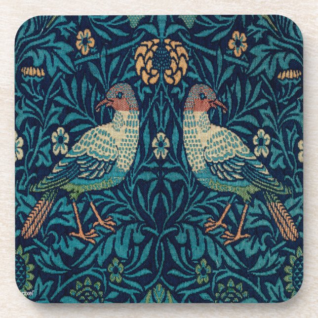 William Morris Pheasants Coaster (Front)
