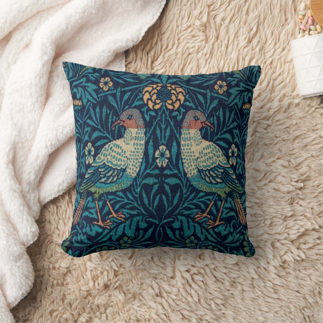 William Morris Pheasants Cushion (Blanket)