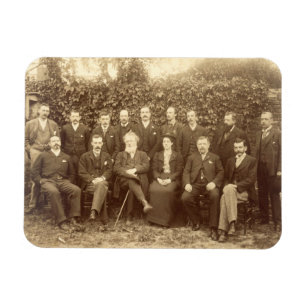 William Morris, photographed with the Staff at Kel Magnet