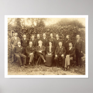 William Morris, photographed with the Staff at Kel Poster