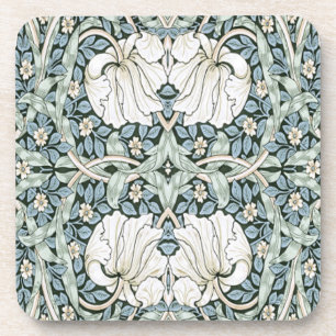 William Morris Pimpernel Blue Intricate Pattern Coaster
