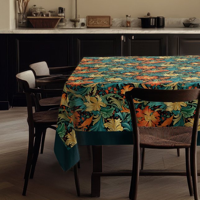 William Morris Pimpernel colourful vibrant colours Tablecloth (William Morris Pimpernel colorful vibrant colors Tablecloth)