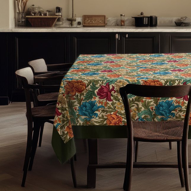 William Morris Pimpernel colourful vibrant colours Tablecloth (William Morris Pimpernel colorful vibrant colors Tablecloth)