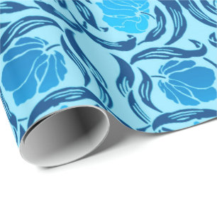 William Morris Pimpernel, Denim & Light Blue Wrapping Paper