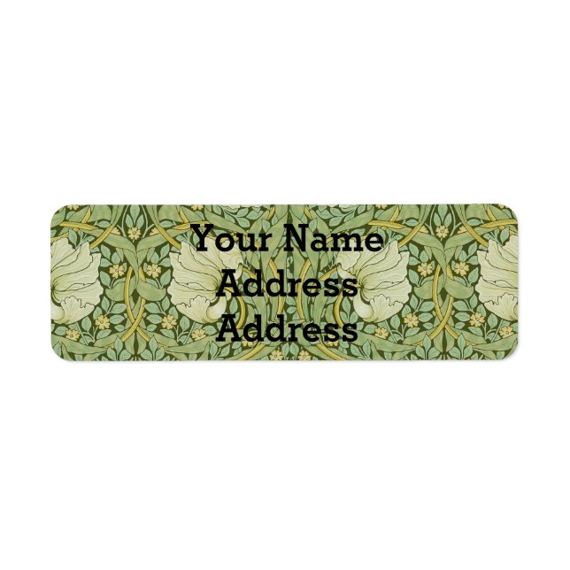 William Morris Pimpernel Floral Blue Wallpaper (Front)