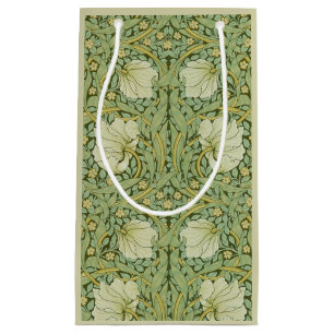 William Morris Pimpernel Floral Blue Wallpaper Small Gift Bag